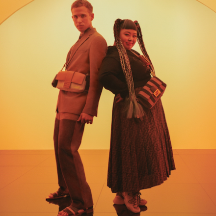 Naomi and Tommy for Fendi Baguette Friends Forever