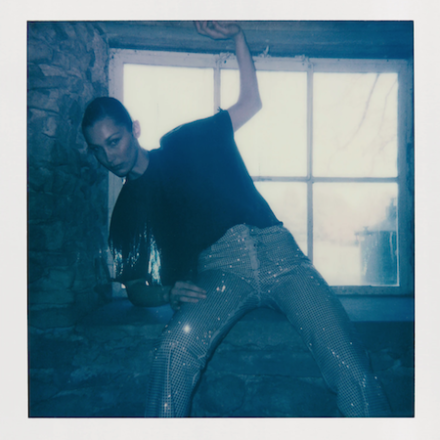 Bella captured by Gigi on Polaroid