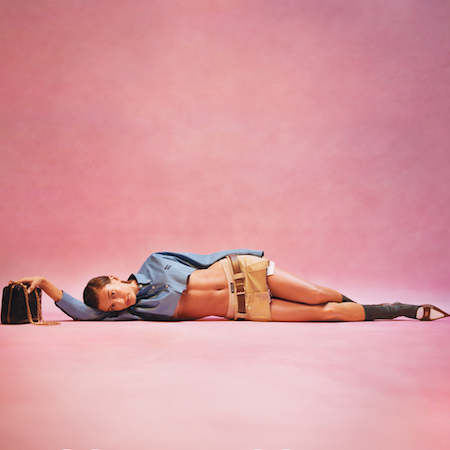 Hailey Bieber for Miu Miu SS22 Campaign